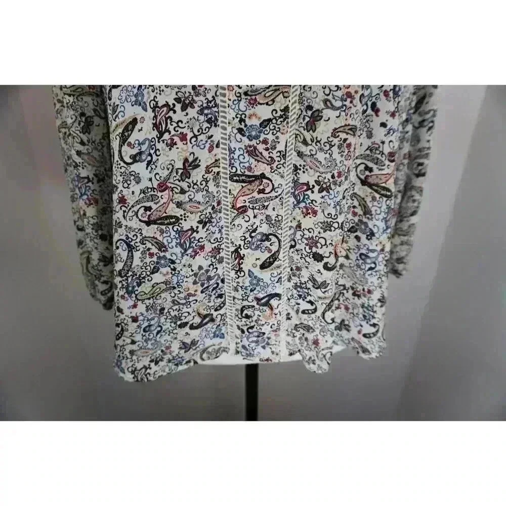 Collective Concepts Paisley Floral Blouse, Size MP - Picture 4 of 14